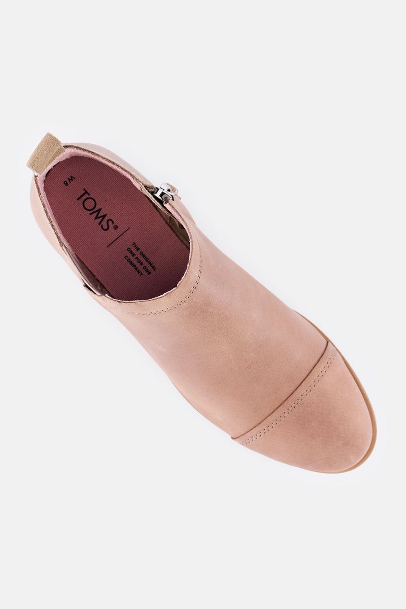 TOMS Women Reese Zipper Clouse Ankle Boots, Light Brown - Image 4